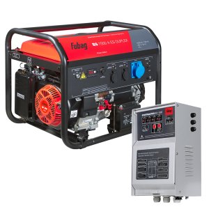 Бензиновый генератор FUBAG BS 7500 A ES DUPLEX с электростартером и коннектором автоматики + Блок автоматики FUBAG Стартмастер (Startmaster) BS 11500 с переключением «зима - лето»