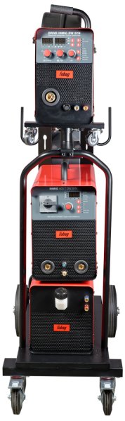 Сварочный полуавтомат INMIG 500T DW SYN + Подающий механизм DRIVE INMIG DW SYN + Шланг-пакет 5 м + Горелка FB 500 3 м + Блок жидкостного охлаждения + Тележка в Владивостоке фото