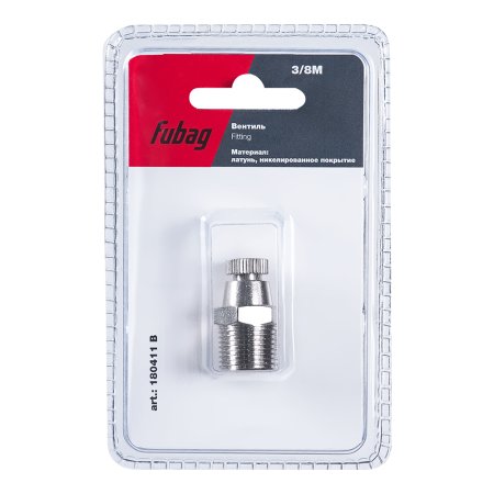 FUBAG Вентиль 3/8 дюйма М, блистер 1 шт FUBAG Вентиль 3/8 дюйма М, блистер 1 шт