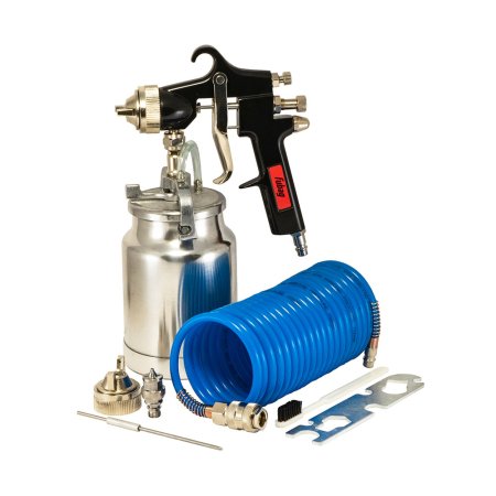 FUBAG Набор пневмоинструмента Basic S1000 3 предмета карт. коробка (Краскораспылитель с нижним бачком 1 л, спиральный шланг 5 м,  дополнительного сопло 2 мм с воздушной головкой и иглой) FUBAG Набор пневмоинструмента Basic S1000 3 предмета карт. коробка (Краскораспылитель с нижним бачком 1 л, спиральный шланг 5 м,  дополнительного сопло 2 мм с воздушной головкой и иглой)