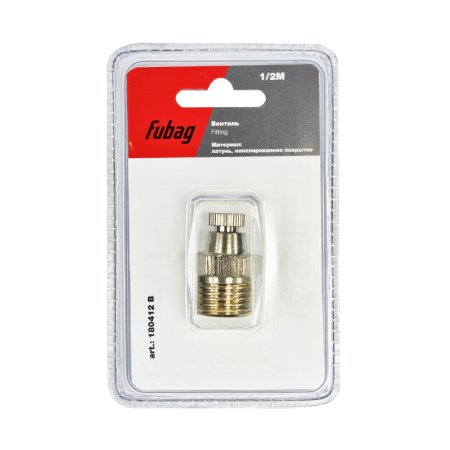 FUBAG Вентиль 1/2 дюйма М, блистер 1 шт FUBAG Вентиль 1/2 дюйма М, блистер 1 шт