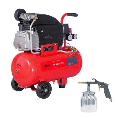 FUBAG Поршневой масляный компрессор FC 230/24 CM2 + Пневмопистолет пескоструйный в ПОДАРОК FUBAG Поршневой масляный компрессор FC 230/24 CM2 + Пневмопистолет пескоструйный в ПОДАРОК