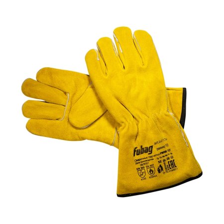 FUBAG Сварочные краги на подкладке с кевларовой нитью желтые FWGK 10 Y FUBAG Сварочные краги на подкладке с кевларовой нитью желтые FWGK 10 Y