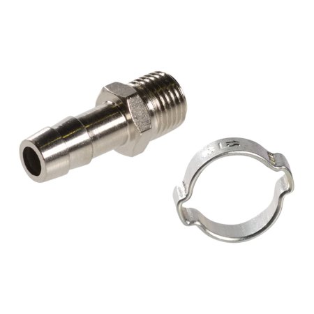 FUBAG Переходник 1/4 дюйма М на елочку 10мм с обжимным кольцом  15Х18мм, блистер 1 шт в Владивостоке фото