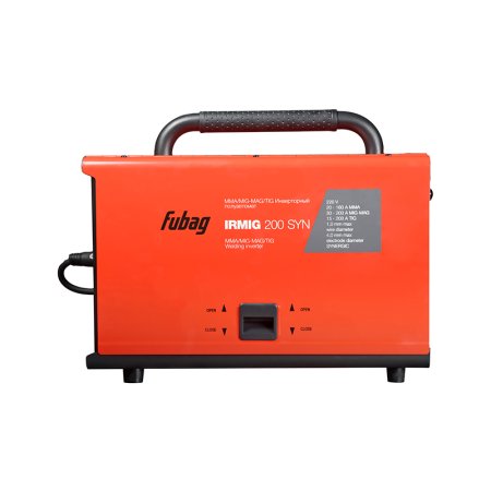 Полуавтомат сварочный FUBAG IRMIG 208 SYN PLUS (31447) + маска сварщика Хамелеон IR 9-13N S (38072) + сварочные краги на подкладке красные FWGN 10R (641180) в Владивостоке фото